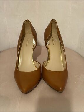 Merona Cognac Brown Pointed Toe Women's Pumps